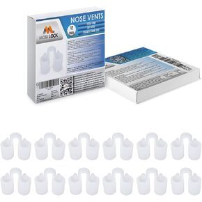 Nose Vent Sinus Relief Dilator (Pack of 12 Small Size) Soft Silicone Vents - A Simple Solution for Nasal Snorers - Reusable Snoring Device to Enjoy a Peaceful Night's Sleep - by Mobi Lock in Saudi Arabia
