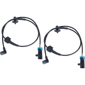 2 PCS Front LH/RH ABS Wheel Speed Sensors Compatible for 2007-2013 Chevrolet Silverado 1500/GMC Sierra 1500/Avalanche/GMC Yukon/Cadillac Escalade 15229012 SU9451