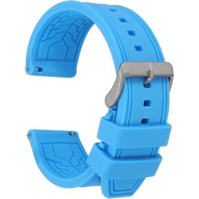 HARFINGTON Silicone Watch Bands Width Soft Quick Release Rubber Watch Bands for Men