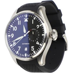 22mm Curved End Rubber Watch Band for IWC Big Pilot Watches Chronograph Watch Pilot Watch Series 46MM Soft Watch Strap Watchband