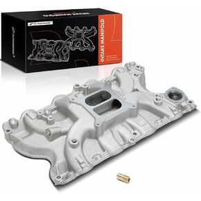 A-Premium Intake Manifold Replacement for Ford 429-460 1966-1968 385 Series Big-Block, Aluminum, Satin Finish, Dual Plane, V8