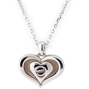 Remains Ash Pendant Open Sterling Silver with diamond