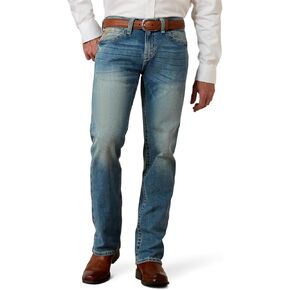 ARIAT Mens M7 Rocker Stretch Stirling Stackable Straight Leg Jean Pants, Shasta, 36 Regular US