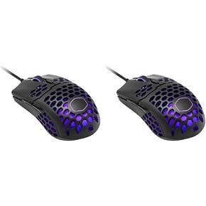 Cooler Master MM710 Ultra Lightweight 53g Wired Gaming Mouse - 16000 DPI Optical Sensor, 20 Million Click Omron Switches, Smooth Glide PTFE Feet, and Ambidextrous Honeycomb Shell - Matte Black