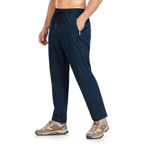Mens Sweatpants with Pockets Casual Lightweight Quick Dry Workout Athletic Pants with Elastic Waist