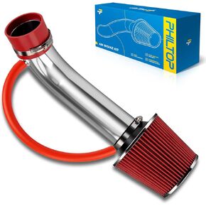 Philtop 3 "نظام كمية الهواء البارد المتوافق مع Infiniti G35/FX35 2003-2006 ، Nissan 350Z 2003-2006 3.5L V6 ، أداء عالي ، أحمر ، أحمر