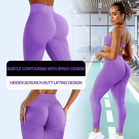 Ignite Hidden Scrunch Butt Lifting Leggings for Women Tummy Control Yoga Pants Boom Booty Lift Workout Legging in Saudi Arabia