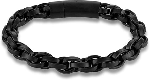 Men's Stainless Steel Bracelet Vintage Titanium Steel Link Bracelets Jewelry for Him in Kuwait