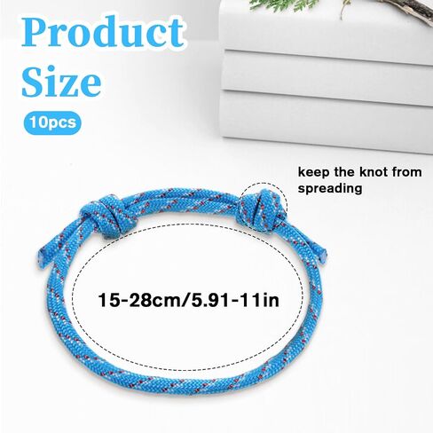 10 PCS Mens Rope Bracelets, Braided Bracelets for Men Mens Adjustable Bracelet, Friendship Bracelet for Men 10 Colors in Saudi Arabia