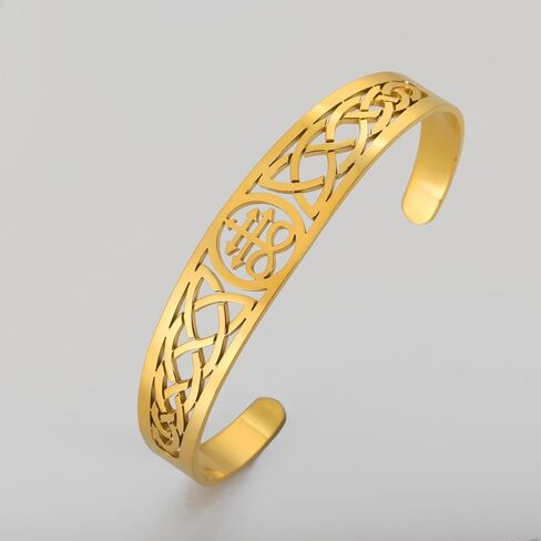 Eueavan Leviathan Cross Bracelet Sigil of Lucifer Seal Seal of Satan Bangle Celtic Knot Cuff Bracelet Seal Seal Demon Demon Jothic Jewelry Greamet Gen in Kuwait