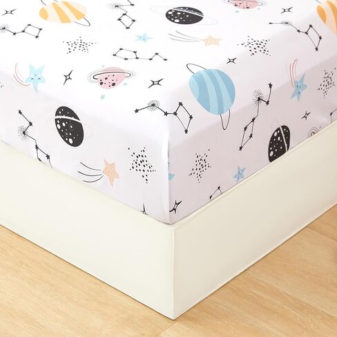 URBONUR 4-Piece Toddler Bedding Set - Ultra Soft Cartoon Jurassic Dinosaur Print Boys Toddler Comforter Set - Include Comforter, Flat Sheet, Fitted Sheet and Reversible Pillowcase, Gray Dinosaur in Kuwait