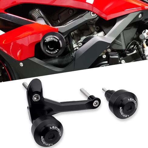 for S1000RR M1000RR Motorcycle Falling Protection Frame Sliders Fairing Guard Anti Crash Pad Protector (for BMW Vehicle) (Black) in Kuwait