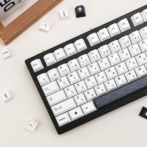GEKUCAP 128 Keys Dark Grey Keycaps, Cherrr Profile PBT Customized Keycaps Set, Dye Sublimation Black and Grey Keycaps Fit for Any Cherry Mx Switches Gaming Mechanical Keyboard in Saudi Arabia