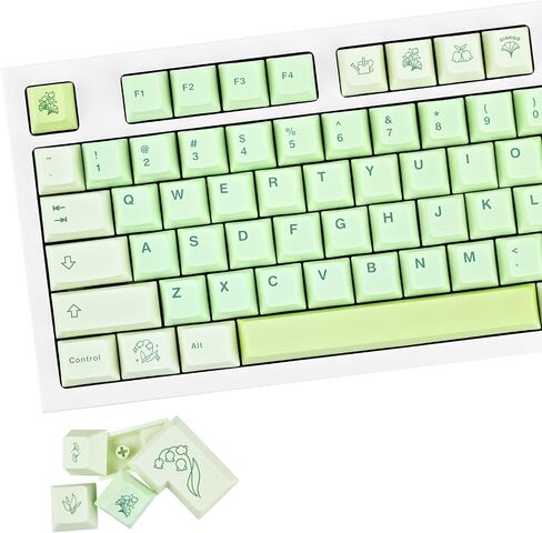 GEKUCAP 128 Keys Dark Grey Keycaps, Cherrr Profile PBT Customized Keycaps Set, Dye Sublimation Black and Grey Keycaps Fit for Any Cherry Mx Switches Gaming Mechanical Keyboard in Saudi Arabia