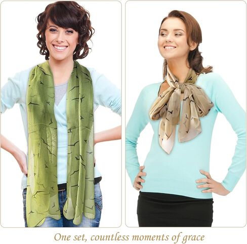Fuxiqar 2 Pack Scarves for Women Lightweight Thin Shawl – Floral Print Fashion Wraps Summer Scarf for Travel Beach Daily Use in Saudi Arabia