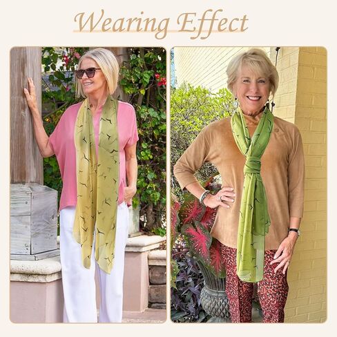 Fuxiqar 2 Pack Scarves for Women Lightweight Thin Shawl – Floral Print Fashion Wraps Summer Scarf for Travel Beach Daily Use in Saudi Arabia