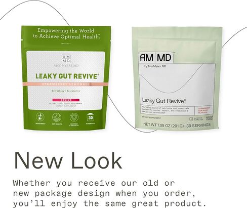 Dr. Amy Myers Revive Powder for Leaky Gut Repair – L Glutamine Powder to Reduce Symptoms Like Constipation, IBS, Diarrhea, Bloating – Plant Based Supplement to Maintain A Healthy Gut Lining in Saudi Arabia