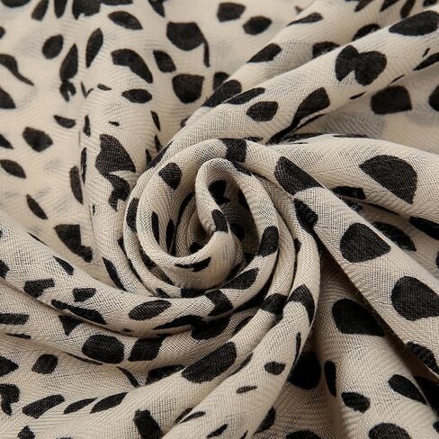Beslen Scarf for Women Lightweight Fashion Printed Cotton Scarves Boho Fringed Shawl Wraps in Kuwait