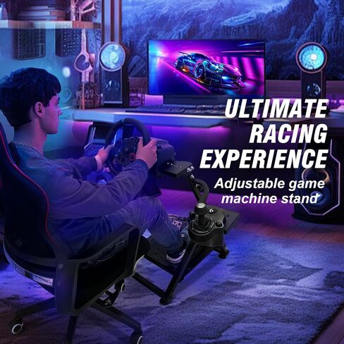 CXRCY Racing Wheel Stand Compatible with Logitech G920 G29 G27 G25 Gaming Cockpit Height Adjustable Foldable Gaming Racing Simulator Steering Wheel Stand,Wheel and Pedals Not Included in Saudi Arabia