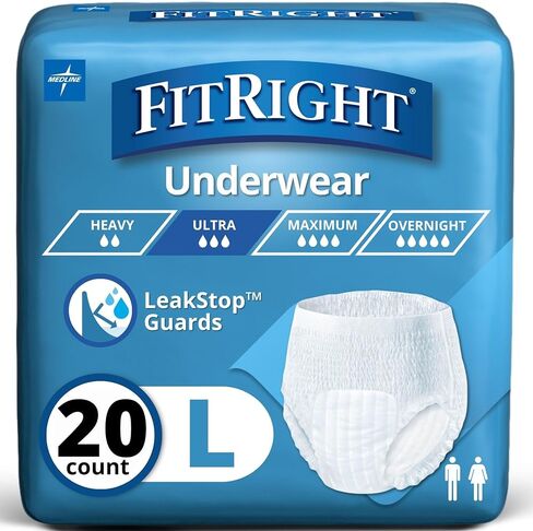 ملابس داخلية واقية للكبار من FitRight شديدة الامتصاص, X-Large in Saudi Arabia