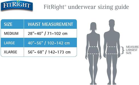 ملابس داخلية واقية للكبار من FitRight شديدة الامتصاص, X-Large in Saudi Arabia