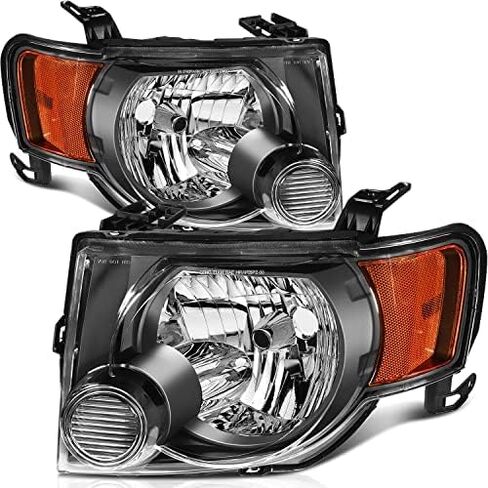 مجموعة المصابيح الأمامية متوافقة مع Ford for Escape 2008-2012 لم يتم تضمين 8L8Z13008B 9L8Z13008A in Kuwait