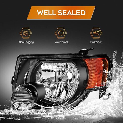 مجموعة المصابيح الأمامية متوافقة مع Ford for Escape 2008-2012 لم يتم تضمين 8L8Z13008B 9L8Z13008A in Kuwait