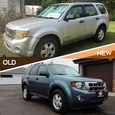مجموعة المصابيح الأمامية متوافقة مع Ford for Escape 2008-2012 لم يتم تضمين 8L8Z13008B 9L8Z13008A in Kuwait