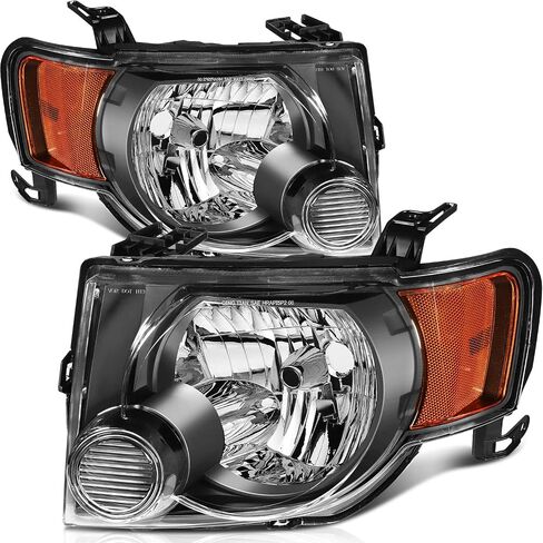 مجموعة المصابيح الأمامية متوافقة مع Ford for Escape 2008-2012 لم يتم تضمين 8L8Z13008B 9L8Z13008A in Kuwait
