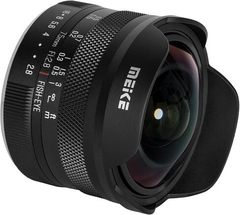 Meike 7.5mm f2.8 Large Aperture Ultra Wide Circular fisheye Manual Focus APS-C Lens for Fujifilm X Mount Mirrorless Camera X-T3 X-H1 X-Pro2 X-E3 X-T1 X-T2 X-T4 X-T10 X-T20 X-A2 X-E2 X-E1 X30 X70 X-A1 in Kuwait