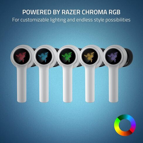 Razer Hammerhead HyperSpeed Wireless Multi-Platform Gaming Earbuds for Xbox Series X|S, Xbox One, PC, Mobile: ANC - Noise Cancelling Mic - Bluetooth 5.2 - RGB Chroma - 30 Hr Battery in Saudi Arabia