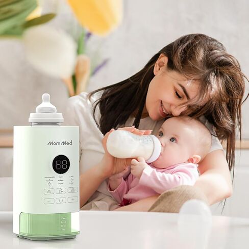جهاز تسخين الزجاجات من MOMMED، جهاز تسخين سريع للزجاجات مع تحكم دقيق في درجة الحرارة وإيقاف تلقائي، جهاز تدفئة زجاجات محمول لجميع الزجاجات التي تحتوي على حليب الأم أو التركيبة in Kuwait