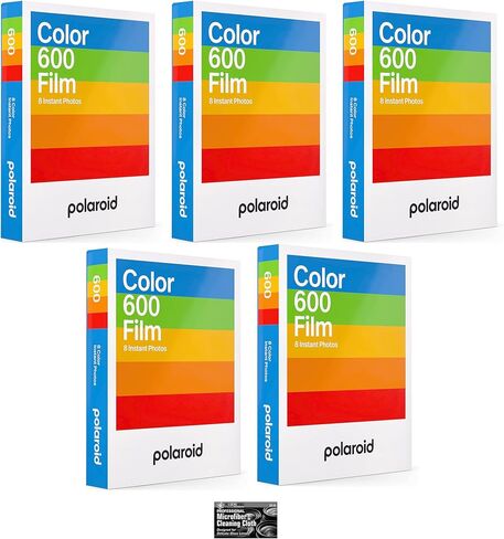 Impossible/Polaroid Instant Color Film for Polaroid 600 and Polaroid Originals OneStep Cameras - 5 Pack in Kuwait