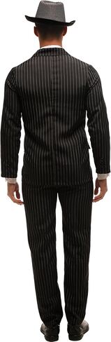 أزياء عصابات Leadtex 1920 للرجال ، وزيارة Mob Boss للرجال ، وبدلة عيد الهالوين المقلدة تشمل سترة ، وسروال وربطة عنق in Kuwait