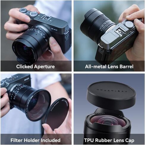 TTartisan 50mm F0.95 Portrait-Length Manual Lens, Compatible with Fuji X-Mount Cameras X-PRO1 X-PRO2 X-E1 X-E2 X-E3 X-H1 X-T1 X-T10 X-T2 X-T3 X-T20 X-T30 X-T100 X-A1 X-A10 X-A2 X-A3 X-A5 in Saudi Arabia