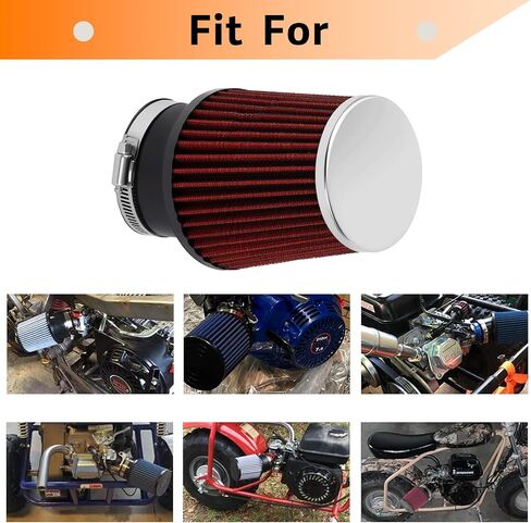 212cc طقم محول مرشح الهواء المطورة لـ Predator 196cc 212cc لـ Baja Motorsports MB165 لـ Coleman BT200X CT200U KT196 6.5HP Clone Engine Mini Bike Go Kart -Black in Saudi Arabia