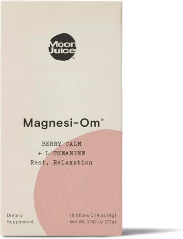 Moon Juice Neuro Magnesi-Om - Brain Support Supplement with Magnesium L-Threonate, Lion’s Mane, L-Theanine & Caffeine - Magnesium Powder for Focus & Memory - Lemon, 3.2 oz, 30 Servings in Kuwait
