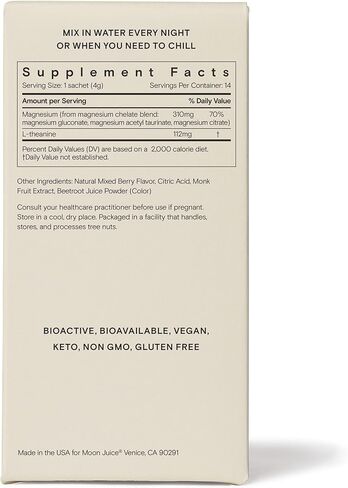 Moon Juice Neuro Magnesi-Om - Brain Support Supplement with Magnesium L-Threonate, Lion’s Mane, L-Theanine & Caffeine - Magnesium Powder for Focus & Memory - Lemon, 3.2 oz, 30 Servings in Kuwait