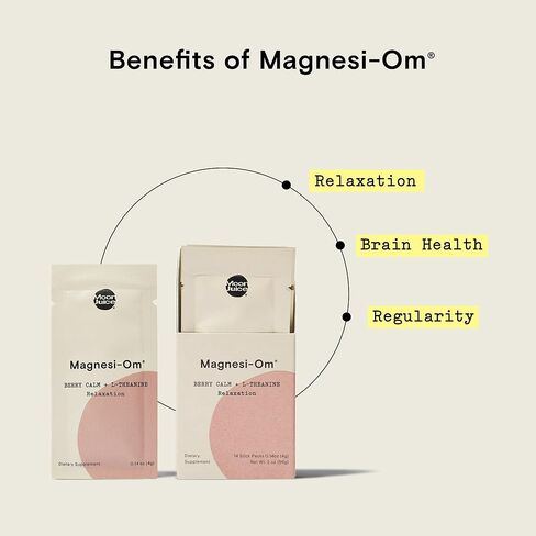 Moon Juice Neuro Magnesi-Om - Brain Support Supplement with Magnesium L-Threonate, Lion’s Mane, L-Theanine & Caffeine - Magnesium Powder for Focus & Memory - Lemon, 3.2 oz, 30 Servings in Kuwait