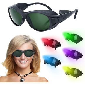 Red Light Therapy Glasses, Laser Safety IPL 200-2000nm, Eye Protection for Red Light Therapy, Laser Hair Removal Glasse