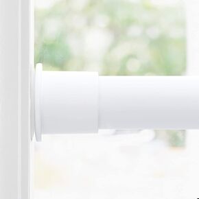 Nicetown White Room Dipider Window Window Rod ، Extra Long Slip Plate Doordwway Door-Rust-Presistance Rod Date For Most for Kitchen ، Bathroom ، Closet ، Bookshelf Diy Projects ، 80 "-120"