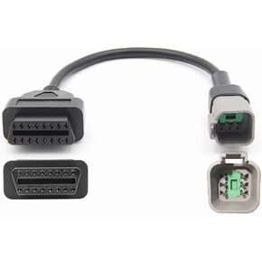 Motorbike OBD1 Adapter Cable 6 Pin for for BRP Moto ATV UTV Bike Clut to OBD2 16 Pin OBDII Motorcycle Diagnostic Connector, Work with ELM327 Scanner Code Reader