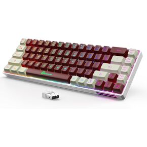 GEODMAER 65% Wireless Gaming Keyboard and Mouse Combo, Rechargeable Backlit Gaming Keyboard and Mouse, Ultra-Compact Mini Mechanical Feel Anti-ghosting Keyboard + 6D 3200DPI Mice for PC Laptop Gamer in Kuwait