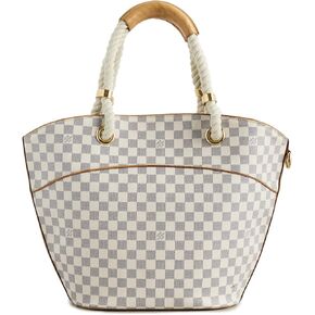 WHAT GOES AROUND COMES AROUND Women's Pre-Loved Louis Vuitton Damier Azur Pampelonne GM