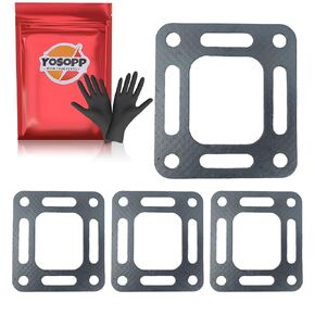 Exhaust Gasket Set for Mercruiser Engine - Stern Drive, Stack Riser - Sierra Boat Parts 18-2849-1, 27-818832, 27-863726 - Mercury Marine - Gaskets for Mallory 9-61414, GLM 32080, Osco 8503-GO.