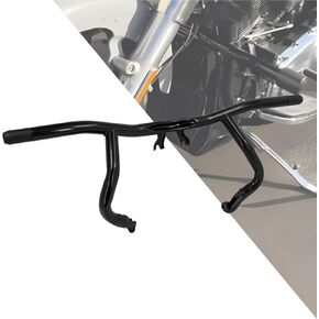 HDBUBALUS Engine Guard Flat Out Crash Bar for Harley Touring Street Glide Road Glide Road King Electra Glide CVO Ultra Limited Black 2014-2025