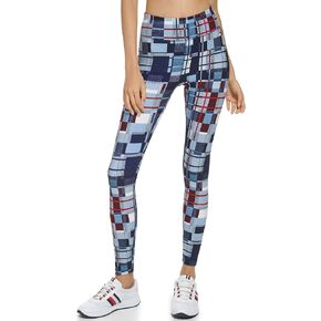 Tommy Hilfiger Women's High Rise Full Length Abstract Plaid Print Legging