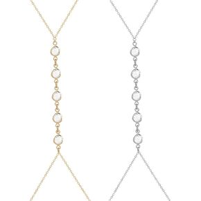 14K Gold Body Chain, Body Chains for Women, Belly Waist Chain Accessories, Suitable for Bikini Summer Beach Dance Nightclub Dinner (Gold+Silver)
