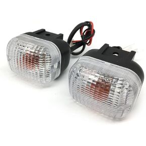2Pcs Motorcycle Front turn signals Winker Indicators light Fit for Yamaha BWS 50 100 125 ZUMA/50F/50 FX ZUMA 125 (Smoke)
