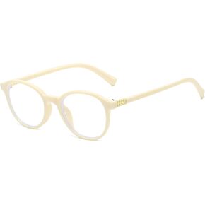 EYLRIM Classic Round Glasses for Women Men Circle Frame Blue Light Glasses Nerd Eyeglasses